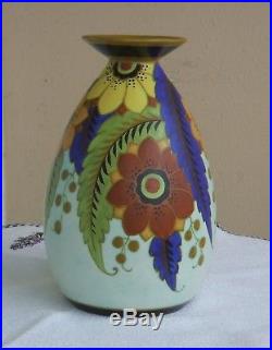Vase Art Déco Boch Frères Keramis N°945