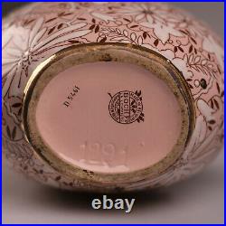 Vase Art Déco Boch Kéramis RAYMOND CHEVALLIER. Rose. Pink. Circa 1935. D5461 f1291