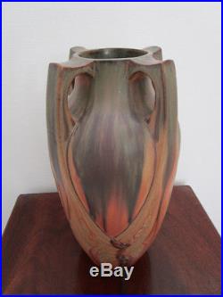 Vase Art Deco Denbac Vierzon Forme Balustre Avec 4 Anses N°373