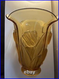 Vase Art Déco Henri Heemskerk 1930 Scailmont. Tulipe