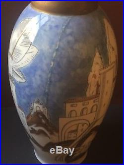 Vase Art Déco Manifacture de Sevres signé Anne-Marie Fontaine