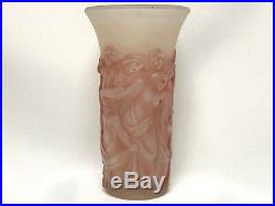 Vase Art Deco Signe Costebelle Decor A L Antique Patine Sepia Cb15