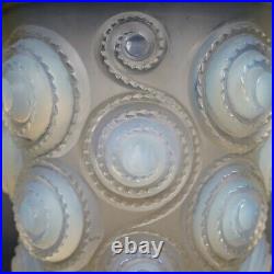 Vase Art Deco Spirales Verre Opalescent René Lalique R. Lalique Glass Spirals