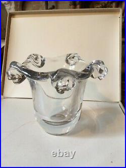 Vase Art Déco cristal soufflé Marque Daum Nancy France Poids 5,1 kg
