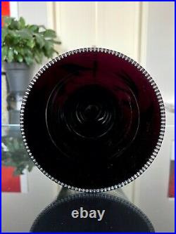 Vase Art Déco en Verre Noir Objet de Décoration Vintage Noir Doré
