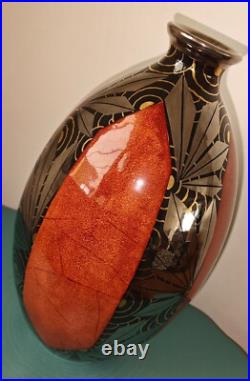 Vase Art-déco Roullet-Renoleau Vase Art-déco Roullet-Renoleau