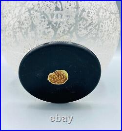 Vase Boule Art Deco En Verre Grave A L'acide Signe Daum Nancy France Vers 1930