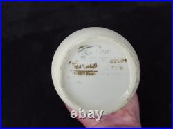 Vase Camille Tharaud porcelaine de Limoges violettes Art Déco signée G. Dupuy