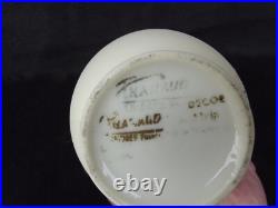 Vase Camille Tharaud porcelaine de Limoges violettes Art Déco signée G. Dupuy