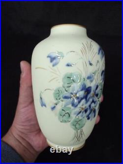 Vase Camille Tharaud porcelaine de Limoges violettes Art Déco signée G. Dupuy