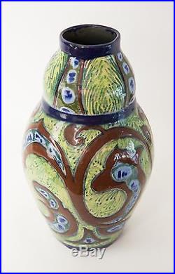 Vase Ceramique Art Deco par Brunard- Cazaux, Sue et Mare, Adnet & sons
