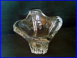 Vase Cristal Signe Daum France Art Deco Hauteur 25 CM