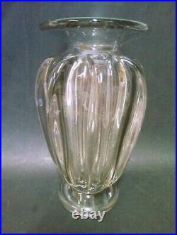 Vase Cristal Soufle Daum Nancy Art Deco Hauteur 24.5 CM
