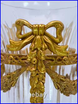 Vase Cristal et laiton neuf art déco Vase Cristal et laiton neuf art déco