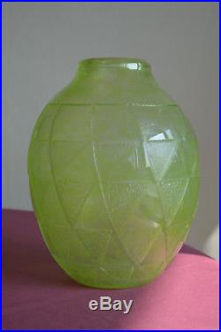 Vase Degué Art Déco style Schneider Daum Muller