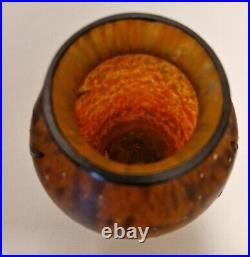 Vase Delatte Nancy Art Deco Teinte Orangée