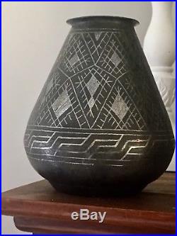 Vase Dinanderie Art Deco DLG DUNAND LINOSSIER LANEL CHRISTOFLE Vase In Dinandy