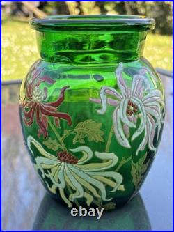 Vase Émaillé Art Nouveau/art Déco Legras
