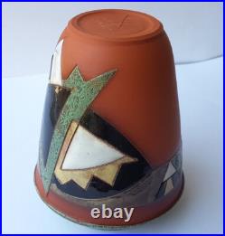 Vase En Céramique Art Déco Signé Vers 1920 K749 Vase En Céramique Art Déco Signé Vers 1920 K749