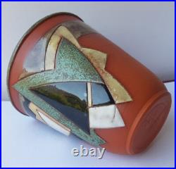 Vase En Céramique Art Déco Signé Vers 1920 K749 Vase En Céramique Art Déco Signé Vers 1920 K749