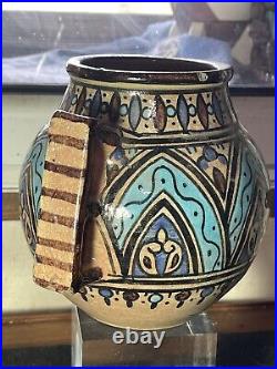 Vase En Céramique Tunisie Signé Pierre De Verclos À Nabeul Art Déco