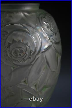 Vase En Verre Arrêt Art Deco