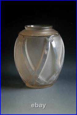 Vase En Verre Art Deco Andre Hunebelle