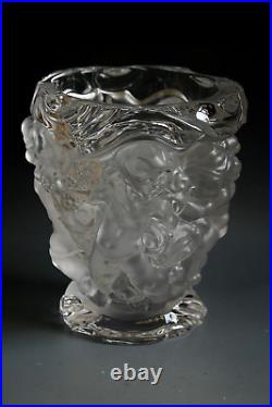 Vase En Verre Bohème De Style Art Deco