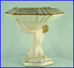 Vase Figurine Mata Hari Baigneuse Pin-up Sexy Style Art Deco Style Art Nouveau P