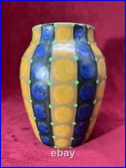 Vase Gres Art Deco Fernand Elchinger Soufflenheim Bas Rhin Alsace