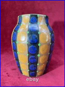 Vase Gres Art Deco Fernand Elchinger Soufflenheim Bas Rhin Alsace