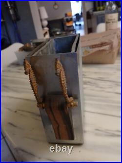 Vase Hippocampes Ancien Art Deco