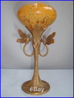 Vase Libellule Animalier Style Art Deco Style Art Nouveau Porcelaine Bronze