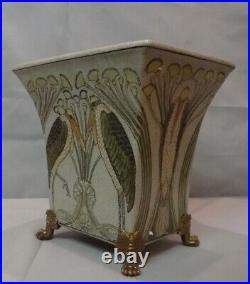 Vase Marabout Oiseau Style Art Deco Style Art Nouveau Porcelaine