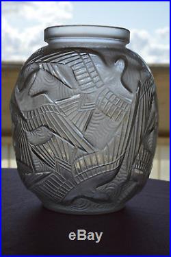 Vase Pierre D'Avesn Art Déco style Daum Lalique Muller Verlys Sabino