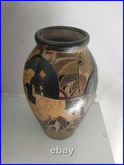 Vase, Pot De Fleur Decoration Vintage Art Déco Signée A. Grangeon. Flower Pot