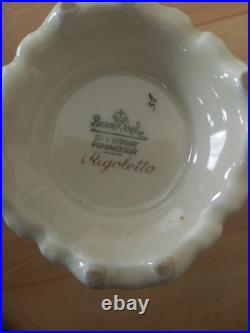 Vase Rosenthal Art Déco Pompadour avec motif Rigoletto, 1940, Très Bon État