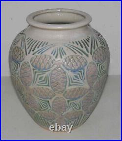 Vase ancien en grès émaillé art déco Grès Mougin Nancy