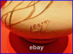 Vase art déco en pâte de verre signé Legras Vase art déco en pâte de verre signé Legras