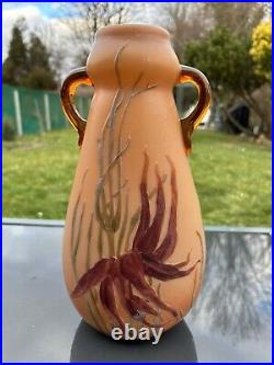 Vase art déco en pâte de verre signé Legras No Daum No Galle