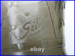 Vase art déco en verre dégagé à l'acide signé Gilly era Daum Degue rare