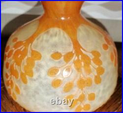 Vase art déco le Verre Français signé au berlingot