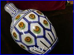 Vase art déco par Henri Delcourt, Boulogne/Mer, 1930, aux escargots, H 25cm