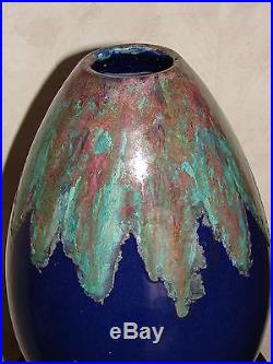 Vase art déco primavera céramique grès Hauteur 41cm