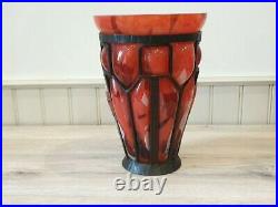 Vase art déco signé LORRAIN verreries de Belle Étoile DAUM & Cie REF 876