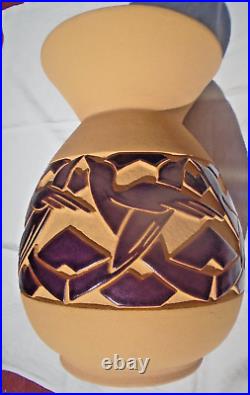 Vase art déco signé O. Larrieu