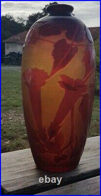 Vase art déco signé d'Argental Paul Nicolas céramique