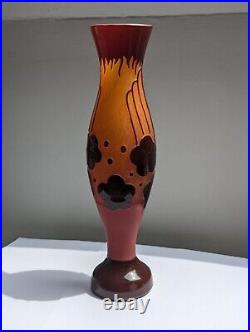 Vase art déco style schneider