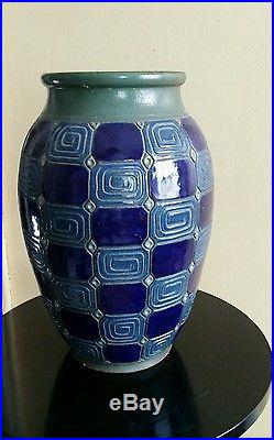 Vase art nouveau art déco 1900 1930 céramique grès Nancy Mougin
