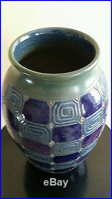 Vase art nouveau art déco 1900 1930 céramique grès Nancy Mougin